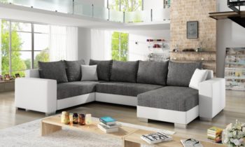Corner sofa bed with storage container MARCO Berlin02/Soft17