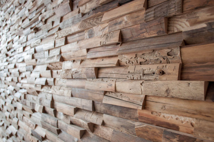 Decorative wooden wall panel ALIAS